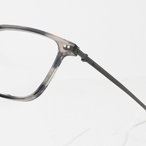 Lunettes de vue rectangulaires en titane à monture complète, marron uni, légères, unisexes, pour adultes, correction de la vue, MM92KA - Product Image 6