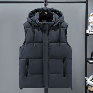 Heren Plus Size Casual Stijl <span class=keywords><strong>Vest</strong></span> Jeugdmode Klassiek Dik Warm Gewatteerd <span class=keywords><strong>Vest</strong></span> Winddicht en Ademend voor Buitenkleding - Product Image 3