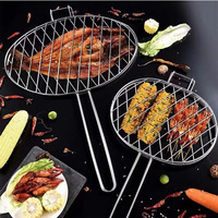 Panier à poulet plat en acier inoxydable antiadhésif sur mesure pour rôtissoire, résistant à la chaleur et durable 9/14 5/15