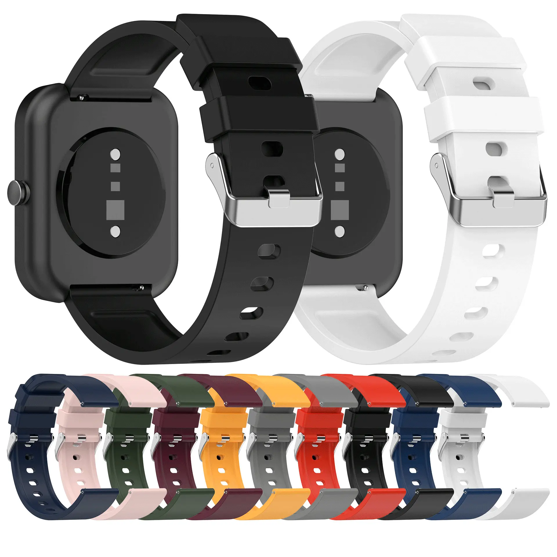 OEM 2022 Strap For Amazfit Bip 3 Replacement Sport Silicone Bracelet Accessories For Amazfit Bip 3 Watch Wristband