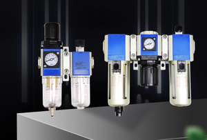 Válvula Reguladora de Presión de Filtro de Procesamiento de Fuente de Gas de Aleación de Aluminio de Dos Piezas <span class=keywords><strong>GR200</strong></span>, Piezas Neumáticas de Aceite y Agua para Compresor de Aire - Product Image 2