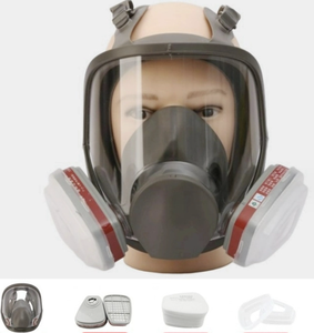 หน้ากากป้องกันแก๊สแบบเต็มหน้าสำหรับงานอุตสาหกรรมเครื่องช่วยหายใจป้องกันแก๊สควันสารเคมี - Product Image 5