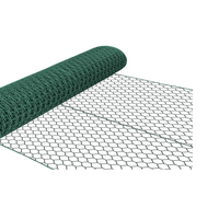 Grillage à Poules Galvanisé et Revêtu de PVC Hexagonal Vente Chaude pour Volière Vert