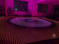 Piste de danse magnétique portative sans fil rvb, panneaux de danse télécommandés, écran vidéo numérique LED, piste de danse, Offre Spéciale chine