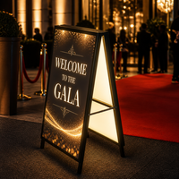Cadre en aluminium fin pour boîte à lumière LED, cadre d'affichage mural pour affiches publicitaires, panneau d'affichage pour cinéma, pour l'intérieur des salles de cinéma