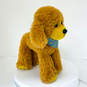 Juguete de peluche de perro caniche bonito Unisex al por mayor, muñecos de perro de peluche de algodón suave, almohada para cachorro, relleno de PP para regalo de chico - Product Image 2