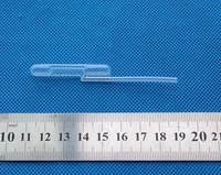 Pipette de transfert jetable, plupette en plastique, double ampoule, pour laboratoire, 100, 80, 200mm