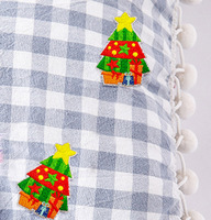 Chine bonne qualité usine directement vente patchs brodés de Noël décoration personnalisée chaussettes patch de broderie pour les festivals