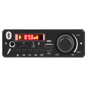 Placa de decodificação para MP3 BT 2*80W, com amplificador de potência 24V, placa-mãe sem perdas para gravação e chamadas, reprodutor de MP3 BT 5.0