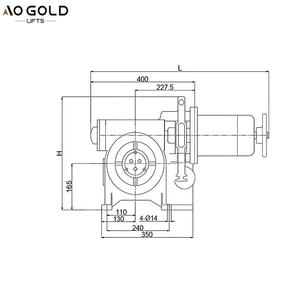 Machine de traction pour <span class=keywords><strong>moteur</strong></span> de monte-charge, type tambour, 100kg/200kg, 0.4m/s, GT100K/JIAYE, Fourniture d'usine - Product Image 6