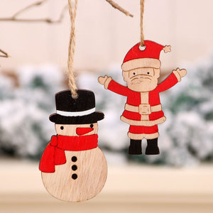 Christmas painted wooden ornaments, Christmas decorations, Christmas tree rope ornaments, Christmas gifts - Product Image 3