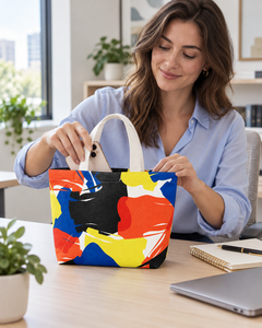 Bolsa de Mano con Diseño Personalizado, Tamaño Mediano, Textil de Moda, Uso Diario, Lona 100% RPET, MOQ Bajo, Logotipo Personalizado, Bolsa de Compras - Product Image 3