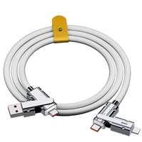 4 en 1 120w PVC usb c cable type c cable Fast Charging Data cable Pour iPhone 15 14 13 12 Samsung xiaomi redmi huawei