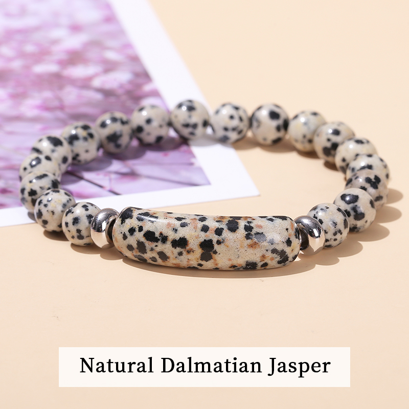 Natural Black Dalmatian Jasper