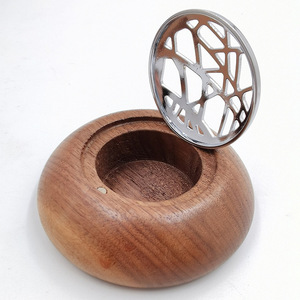 Black walnut wood <b>car</b> <b>air</b> <b>freshener</b> diffuser, natural and available in multiple materials, <b>customizable</b> with logo. - Product Image 3