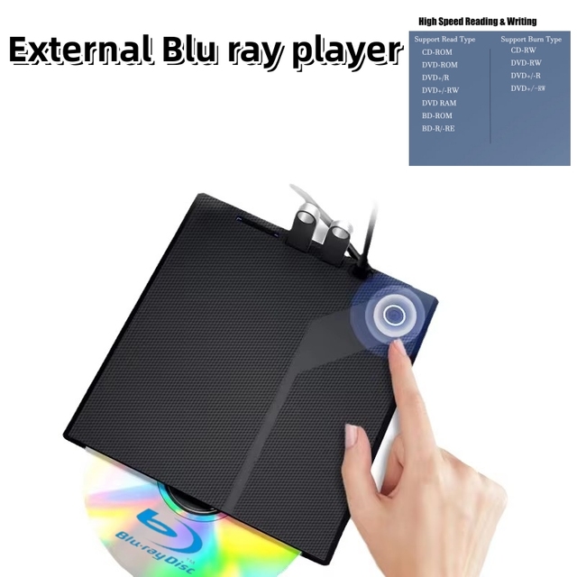 A New Multifunctional USB DVD burner and Blu Ray Player for Laptops and External Portable CD Drives