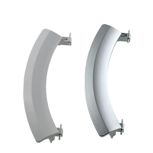 Pièces de rechange de machine à laver: Poignées de porte en plastique blanc/argent pour machines à laver pour <span class=keywords><strong>Siemens</strong></span> - Product Image 1