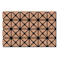 Panneau insonorisant intérieur décoratif Panneau mural en bois Akupanel Mdf avec feutre noir pour animaux de compagnie