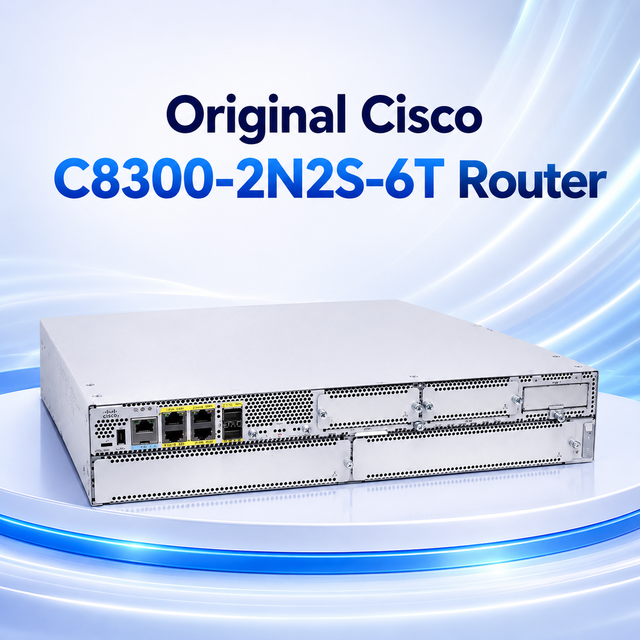 C8300-2N2S-6T Original C8300 Series 6x1Gigabit Ethernet Ports Wireless 2.4GHz 1200Mbps WPA2-PSK Router