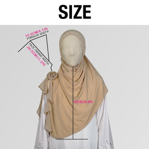 Hijab Lungo Quadrato in Voile di Cotone Morbido e Setoso, Traspirante, per Uso Quotidiano delle Donne Musulmane - Product Image 5