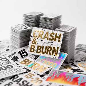 สติกเกอร์โลโก้แบบกำหนดเอง ฉลากบรรจุภัณฑ์แบรนด์ส่วนตัว ฟิล์มสติกเกอร์ติดกระจกพร้อมดีไซน์ตามสั่ง สติกเกอร์แบบกำหนดเอง - Product Image 5