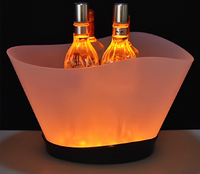 Récipient à Champagne, vin, bière, seau à glace, bacs à boissons multicolores, seau à glace rvb
