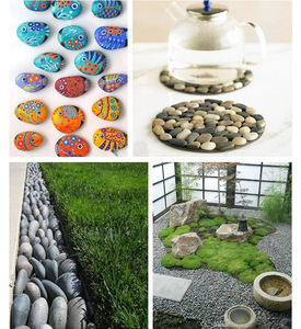 Vườn đường lái xe và lát đánh bóng bước đá bán buôn sông grey cảnh quan đá sỏi - Product Image 6