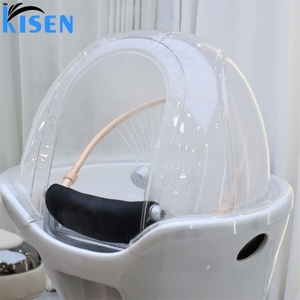 KISEN Hot Sale Rotating Shampoo Chair Salon Furniture Hair Washing Ceramic Basin Beauty Hair Salon Electric Massage Shampoo <b>Bed</b> - Product Image 6