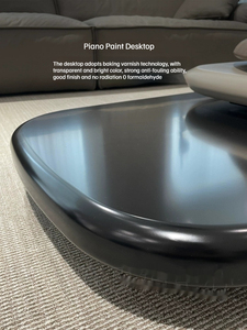 Modern Simple <strong>Rotate</strong> Oval Center <strong>Table</strong> for Home Decorative Unique Design Swivel Villa <strong>Coffee</strong> <strong>Table</strong> Wood - Product Image 5