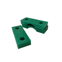 Coussinet de base en PP pour collier de serrage en U, métrique, anti-corrosion, résistant à l'usure, vente directe usine pour la fixation de lignes hydrauliques en ingénierie