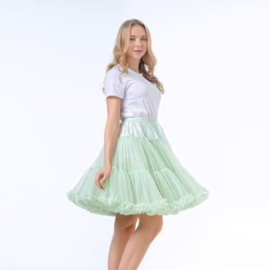 All'ingrosso gonna Tutu lunga per adulti sottogonna in Nylon morbido a sbuffo da 55cm gonna Lolita sottogonna gonfia per festa di balletto sottoveste da donna - Product Image 1
