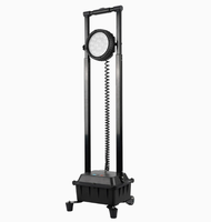 Lampe de travail d'urgence LED portable antidéflagrante IP65 blanche alimentée en courant continu rétractable