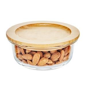 Kiler mutfak dolabı dolabı organizatör yemek kabı ahşap gıda kabı cam yemek kabı - Product Image 2
