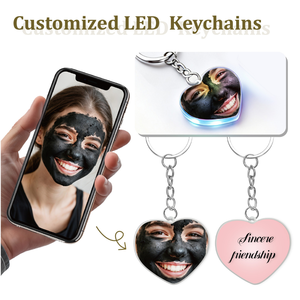 Sturdy LED PVC Keychain Custom Dual Side Printing Vibrant UV Artwork Aesthetic Gift Sets Promotional Events Playfully Keychain