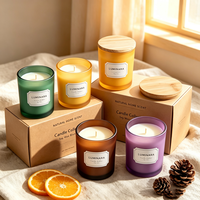 Bougie classique en cire de soja, aromathérapie, faite à la main pour la Saint-Valentin et la fête des mères