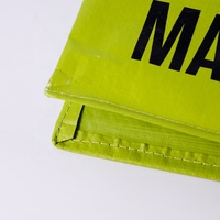 Sac de courses réutilisable personnalisé fabriqué en Chine, sac tissé en PP recyclé laminé BOPP avec logo imprimé