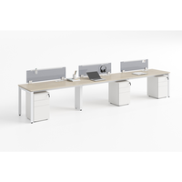 Mobilier de bureau modulable personnalisé espace ouvert 2 4 6 8 places bureau poste de travail pour le personnel