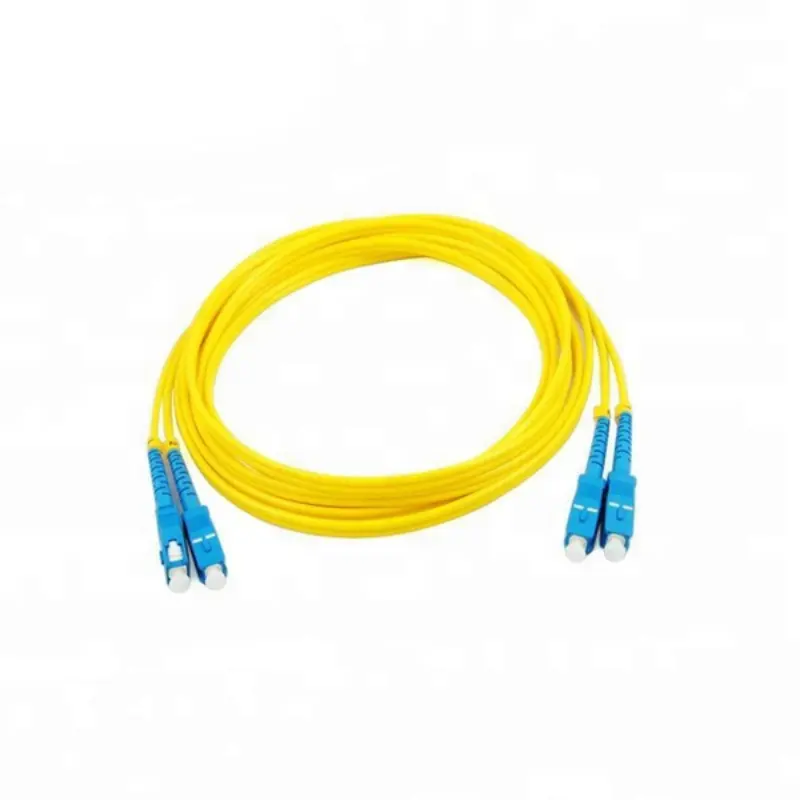 OEM single mode blue color SC/UPC-SC/UPC FTTH fiber optic patchcord Patch Cord cable