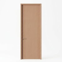 Porte intérieure en bois écologique en mélamine HDF, aspect bois, moderne, anti-rayures, résistante à l'humidité, pour chambre principale de villa