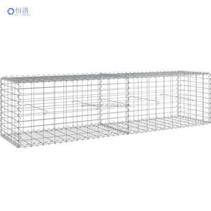 Set Keranjang Gabion Pagar Rantai Berlapis PVC, Dinding Batu, Dinding Penahan Gravitasi Jaring Las, Set Keranjang Galvanis Berlipat - Product Image 2