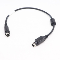 DIN4-poliger Stecker auf Eisen pulver kern DIN4PIN-Stecker ist für Adapter-Strom umwandlung kabel 0,4 m geeignet