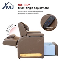 Fauteuil de pédicure moderne électrique avec télécommande pour salon de manucure et spa