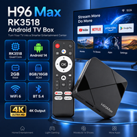 Boîtier TV H96 Max RK3518 2025 Android 14 Quad Core BT5.4 WiFi6 Lecteur Multimédia Décodeur TV le Plus Vendu