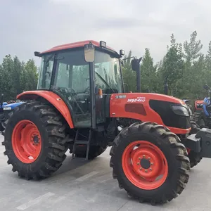 Tractor Kubota japonés de segunda mano de buena calidad a la venta 95hp Kubota con cabina o ROPS