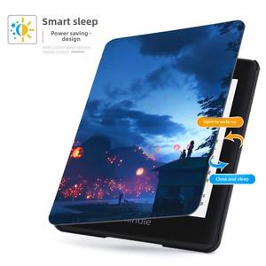 KPW5 étui de protection en plastique de silicone en cuir PU léger pour Paperwhite5 <span class=keywords><strong>E</strong></span>-Reader Sleep Wake-up étui de protection coloré pour tablette - Product Image 5