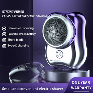 Afeitadora eléctrica para hombre de carga rápida USB completamente automática, mini cuchillo portátil giratorio para Barba de coche de seis hojas - Product Image 3