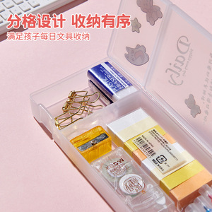 Cute Cartoon Pencil Case Transparent Large Capacity For 12 Pencils School Office Use Digital Printing Slip On Closure - Product Image 5