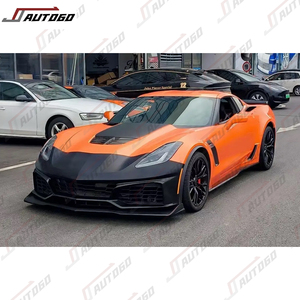 Kit de carrosserie de conversion pour <span class=keywords><strong>Corvette</strong></span> C7 <span class=keywords><strong>2014</strong></span> 2015 2016 2017 2018 2019 – Améliorez votre véhicule avec l'ensemble de pare-chocs avant ZR1 - Product Image 4