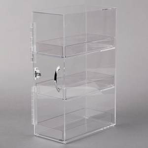 2024 Three-Section <b>Clear</b> Bread <b>Box</b> with Modern Design Store <b>Display</b> Stand Only - Product Image 2