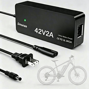 Direktvertrieb 42V 2A 84W E-Bike-Ladegerät Ersatz 100-240V Eingang CE/UKCA Zertifiziert LED-Beleuchtung - Product Image 1
